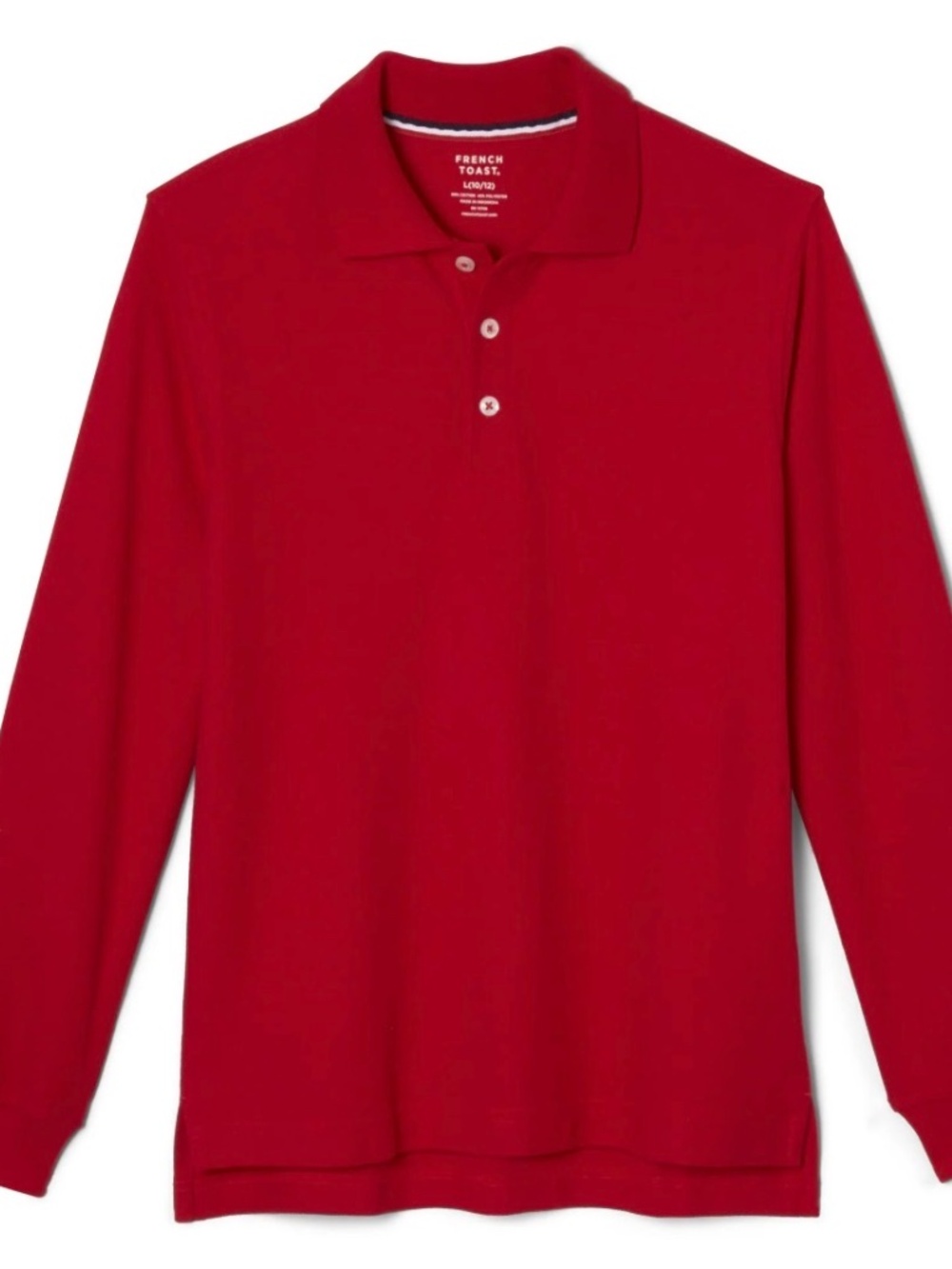French Toast Long Sleeve Pique Polo NWT